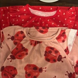 Carter's Red and Pink Ladybug pijama set